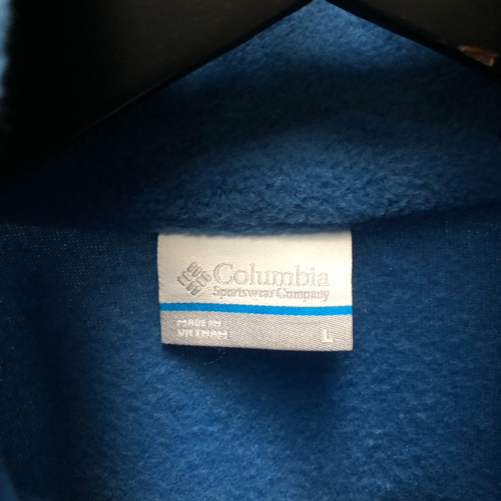 NWOT Columbia Blue Fleece Jacket - Picture 3 of 9